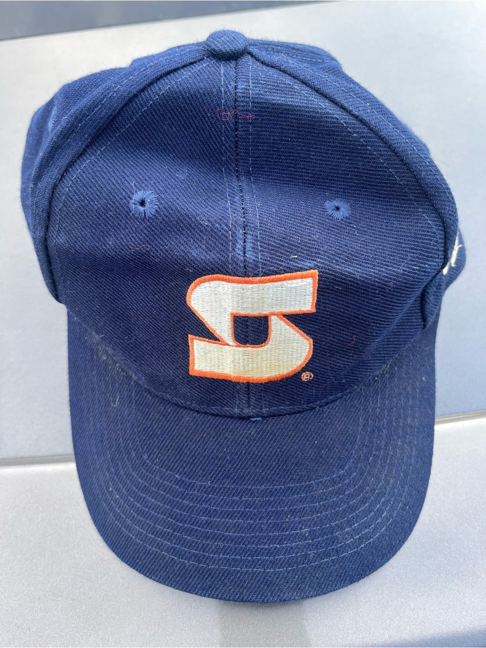 Vintage 90s Syracuse Orangemen logo Athletic Strap Back Hat